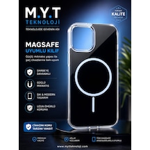 Apple iPhone Uyumlu 15 Kılıf Şeffaf Arkası Siyah Siyah Beyaz
