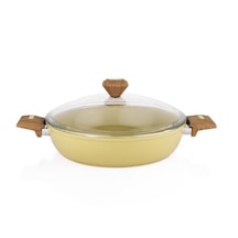 Schafer Fiesta Seramik Basık Tencere 30 Cm-yeşil