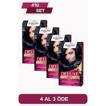 Palette Deluxe Saç Boyası 4 Al 3 Öde Seti 1 - 1 Gece Mavisi X 4