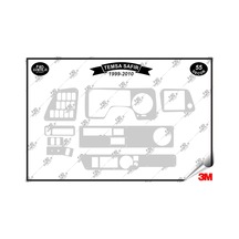 Temsa Safir 1999-2010 Torpido Konsol Trim Göğüs Maun Kaplama Set 55 Parça Gümüş Renk