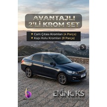 Peugeot 301 Avantaj 2 Li Krom Set 2012 Ve Sonrası -2 Ürün- Paslanmaz Çelik