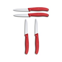 Victorinox 4 Adet Kırmızı Bıçak Set Kırmızı
