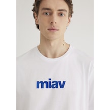 Mavi - Miav Baskılı Tişört 067153-620 Beyaz