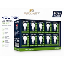 Voltek 15 Watt Led Ampul Beyaz 10'lu Paket 10 Adet