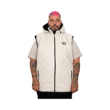Mode Xl Battal Beden Erkek Kapitone Yelek 25709 Siyah