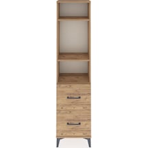 Arges Dolap 3 Raflı 2 Çekmeceli 44x30x182 Çam-çam Çam