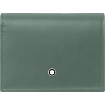 Mont Blanc Montblanc Yumuşak Nano Continental Cüzdan 198011 Yeşil