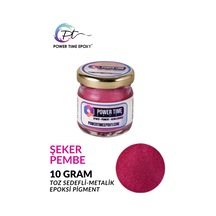 Sedefli Metalik Toz Pigment Boya / Şeker Pembe / Epoksi Için