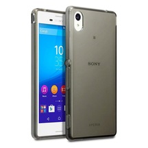Sony Xperia M4 Aqua Kilif Soft Silikon Seffaf-Siyah Arka Kapak 112285075