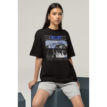 Demon Killer Kill Them All Baskılı Unisex Anime Karakter Tişört Siyah