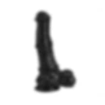 Odins Shop 43 Cm Et Dokulu Gerçekçi Çift Katmanlı Sünnetsiz Silikon Zenci Penis - Horse Power 3