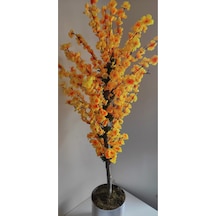Rüzgar Çiçekcilik 145 Cm Metal Saksıda Sarı Bahardali Sari