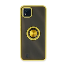 Realme C11 2021 Kılıf Montreal Yüzüklü Silikon Kapak
