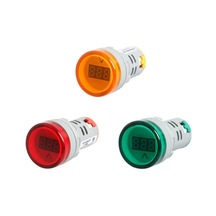 3 Adet Pano Tipi Voltmetre Sinyal Lambası Ac 220v 60v-500v Ölçüm Aralığı