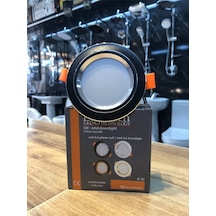 10ad 5watt 3 Renk Spot Siyah Gümüş Kasa Beyaz-günışığı-ılık Beyaz