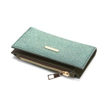 Adelina Bags Kadın Simli Görünümlü Kağıt Bozuk Para Ve Kart Bölmeli Yeşil Cüzdan Mint Adelina Bags Kadın Simli Görünümlü Kağıt Bozuk Para Ve Kart Bölmeli Yeşil Cüzdan Mint