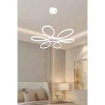 Modern Beyaz Papaya 3 Renk Beyaz&sarı&günışığı Led Avize Beyaz