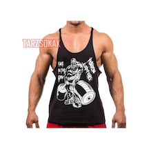 Tarzsokak Gym Tank Top Fitness Sporcu Atleti Gym27 Siyah