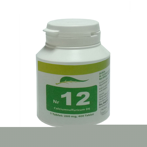 Sas Farma Nr.12 Calcium Sulfuricum D12 400 Tablet