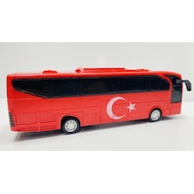 Can-Em Oyuncak Display Sürtmeli Türk Bayraklı Takım Otobüsü