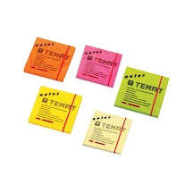 Temat Yapışkanlı Not Kağıdı 75x75 Mm Fosforlu Pembe 10612