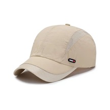 Yy Mevsimlik File Çabuk Kuruyan Hava Alabilen Beyzbol Şapkası - sk0232 - Bej