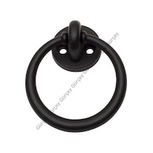 Gürçayhırdavat Gürçay Çekmece Kapak Sandalye Kulpu Halka 60 Mm Siyah (2 Adet)
