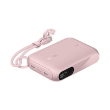 Belkin Bpb027hqpk Boostcharge 10.000 Mah 20w Usb-c Powerbank Dijital Göstergeli Taşınabilir Şarj Cihazı - Pembe Siyah