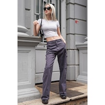 Madmext Füme Straight Fit Kargo Pantolon Mg1601-füme Füme