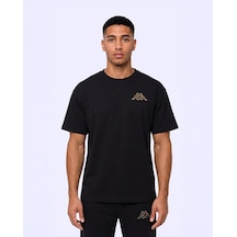 Kappa Authentic Omasy Tur Erkek Siyah Oversize Tişört