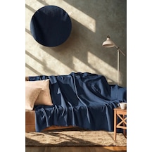 Pamuklu Kaymaz Koltuk Örtüsü&koltuk Şalı Çizgi Desenli 170x210