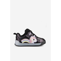 Vicco Nika Baskılı Kız Bebek Siyah Sneaker