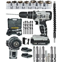 Mager ZY-03G 12V Çift Akülü Darbeli Matkap- 24 Parça setli