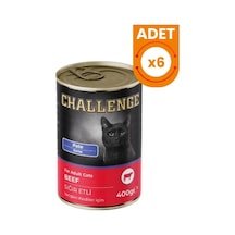 Challenge Kedi Konserve Sığıt Etli X 6