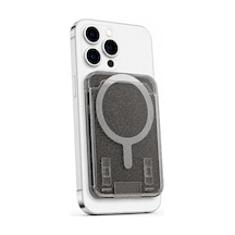 Simli Magsafe Uyumlu Manyetik Kartlık Cüzdan, 2 Kart Kapasiteli Telefon Kartlığı, Güçlü Mıknatıslı İnce Kart