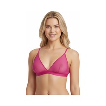 Bonbon Kadın Tül Transparan Balensiz Pembe Renk Spor Sütyen Bb2098 Pembe