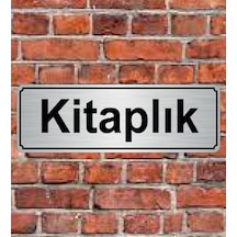 10X20 Cm Kitaplık Yazılı Metal Yönlendirme Levhası