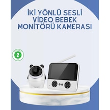 Mey İthalat Kablosuz Bebek Monitörü 720p Görüntü Ve Geniş Ekran