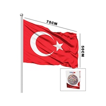 Türk Bayrağı - 50x75 Cm - Alpaka Kumaş Diğer