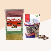 Miçiko Renkli Munchy Köpek Ödülü 100'lü + Dana Etli Lokmalık Munchy 6cm 36'lı