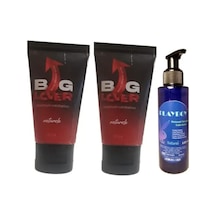 Big Lover Biglover Erkeklere Maksimum Güç Sertleştiren Katılaştırıcı Jel 2adet+ Playboy Natural Lubricant 1 Adet