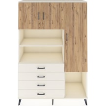 Hyperion Dolap 8 Raflı 4 Çekmeceli 3 Kapaklı 132x44x195 Aytaş... Aytaşı