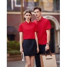 New Performance.arw50313.serintutan-antibakteriyel-yüksek Kalite.düğmeli Polo T.shirt Kırmızı