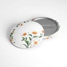 Çiçek Bahçesi No.03 - 58mm Rozet Çok Renkli