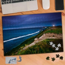 Akşamüstü Dalgalı Deniz 240 Parça Puzzle Yapboz Tablo-556