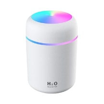 Skycity Usb Taşınabilir Hava Nemlendirici 300ml - Renkli Işık, Sürekli/aralıklı Sprey, Sessiz Çalışma, Zamanlayıcı Kapatma, Beyaz
