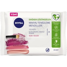 Nivea 3'ü 1 Arada Makyaj Temizleme Mendili Kuru Ciltler İçin 25'li Diğer