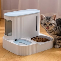 Vendortuning Yarı Otomatik Kedi Mama Su Kabı 1 L