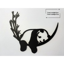 Panda Duvar Sanatı Siyah