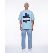 Respire Erkek Ffb Patch Oversize T-shirt Bebe Mavi Bebek Mavisi